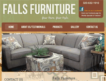 Tablet Screenshot of fallsfurnituremn.com